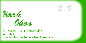 mark okos business card